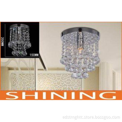 Cool White Hotel Lighting Crystal Suspension Light ROHS App